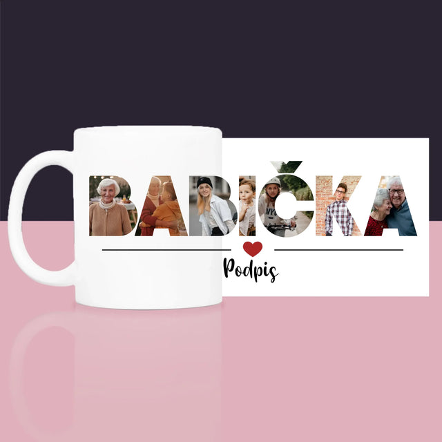 Slovo Z Fotek: Babička Z Vašich Fotek - Dárková Sada S Hrnkem, Čajem A Sladkostmi