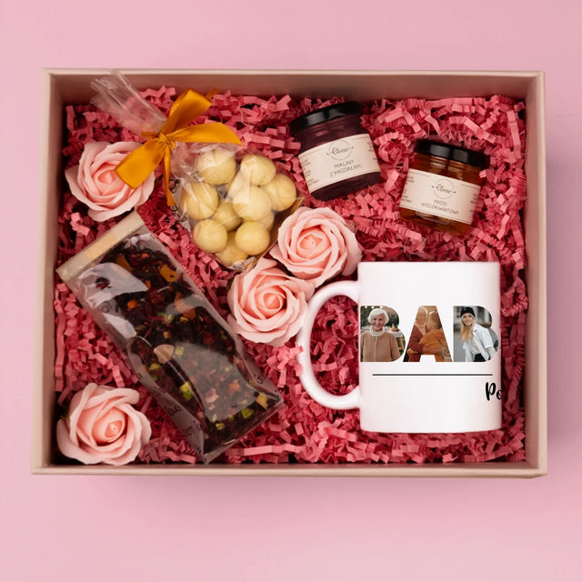 Slovo Z Fotek: Babička Z Vašich Fotek - Dárková Sada S Hrnkem, Čajem A Sladkostmi