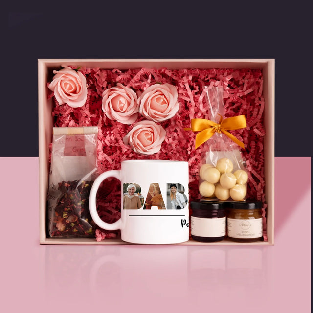 Slovo Z Fotek: Babička Z Vašich Fotek - Dárková Sada S Hrnkem, Čajem A Sladkostmi