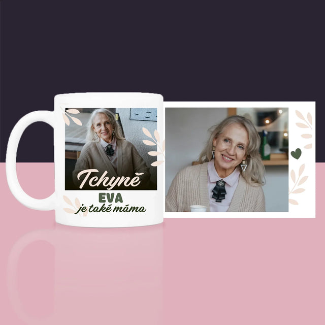 Fotokoláž: Tchyně Je Také Máma - Dárková Sada S Hrnkem, Čajem A Sladkostmi