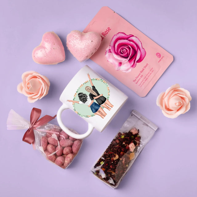 Designér Postav: Best Friends - Dárková Sada S Hrnkem A Růžovým Spa