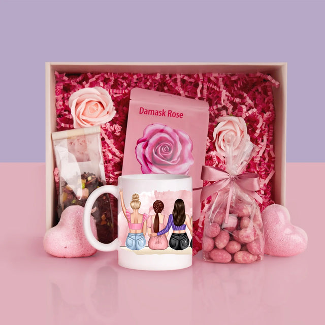 Designér Postav: Girls Squad - Dárková Sada S Hrnkem A Růžovým Spa