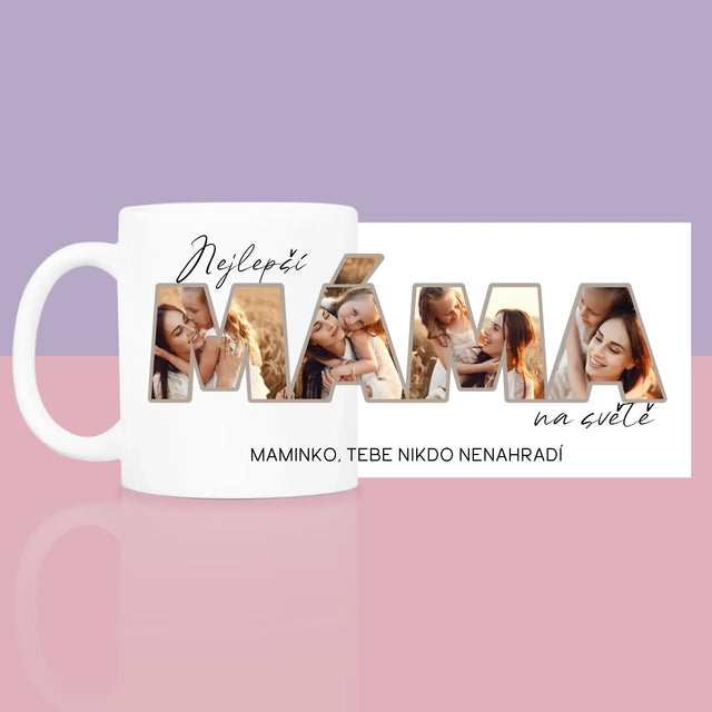 Slovo Z Fotek: Nejlepší Máma Na Světě Fotografie - Dárková Sada S Hrnkem A Růžovým Spa