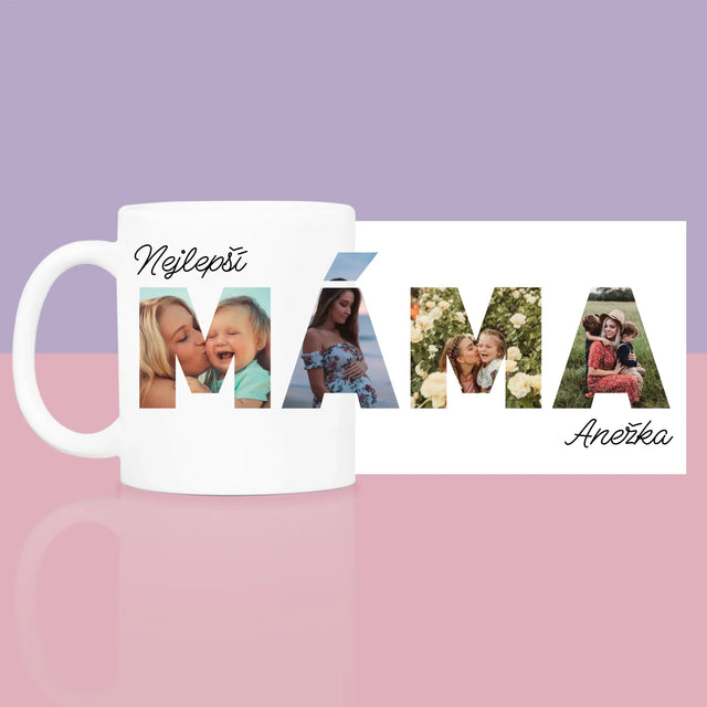 Slovo Z Fotek: Máma Z Tvých Fotek - Dárková Sada S Hrnkem A Růžovým Spa