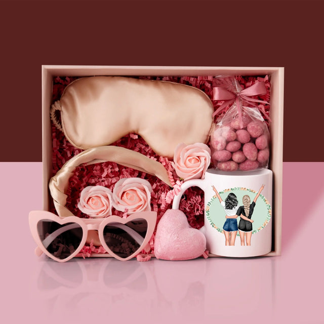 Designér Postav: Best Friends - Dárková Sada S Hrnkem A Saténovou Čelenkou