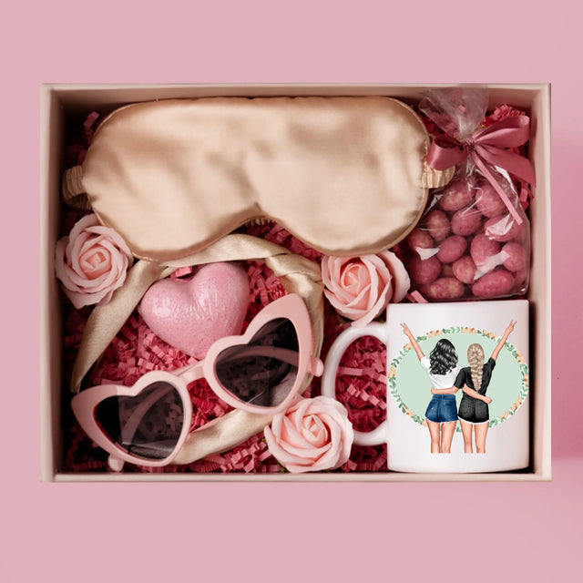 Designér Postav: Best Friends - Dárková Sada S Hrnkem A Saténovou Čelenkou