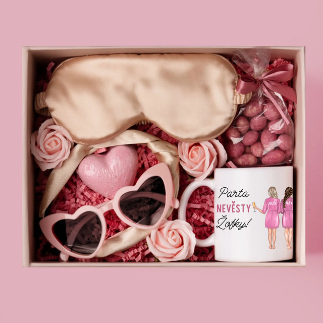 Designér Postav: Parta Nevěsty - Dárková Sada S Hrnkem A Saténovou Čelenkou