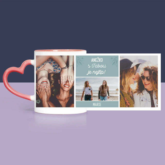 Fotokoláž: Nejlepší Kamarádky - Dárková Sada S Hrnkem, Plyšovým Medvídkem A Sladkostmi