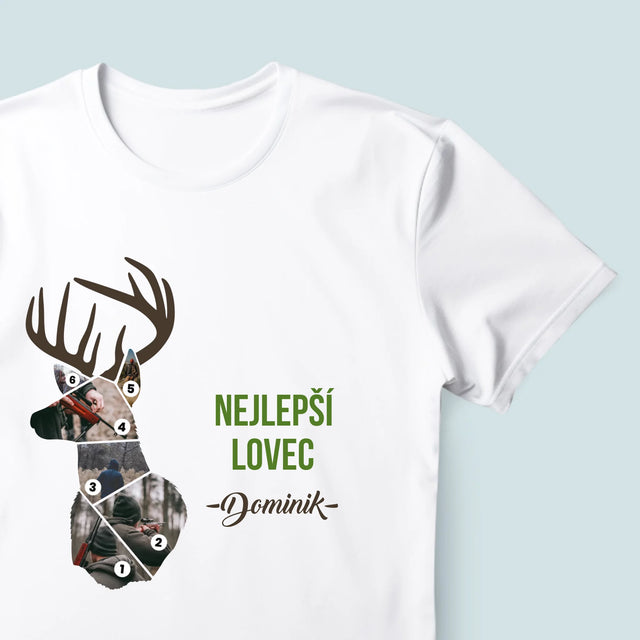 Tvar Z Fotek: Nejlepší Lovec - Pánské Tričko