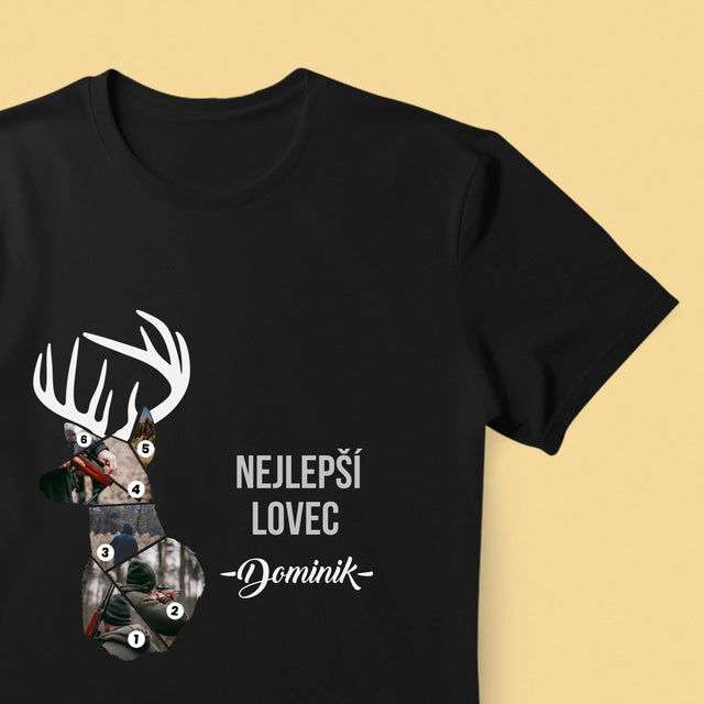 Tvar Z Fotek: Nejlepší Lovec - Pánské Tričko