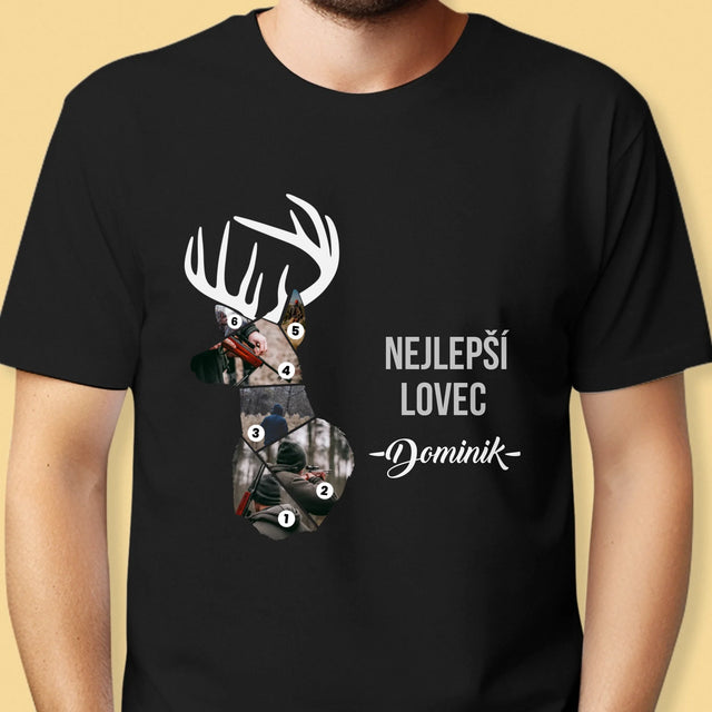 Tvar Z Fotek: Nejlepší Lovec - Pánské Tričko