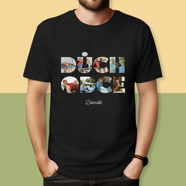 Slovo Z Fotek: Důchodce - Pánské Tričko