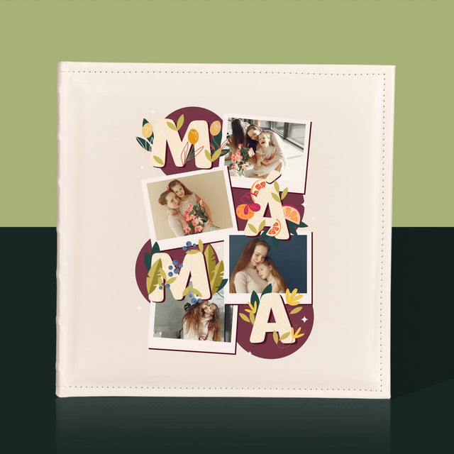 Fotokoláž: Písmenka Máma - Fotoalbum