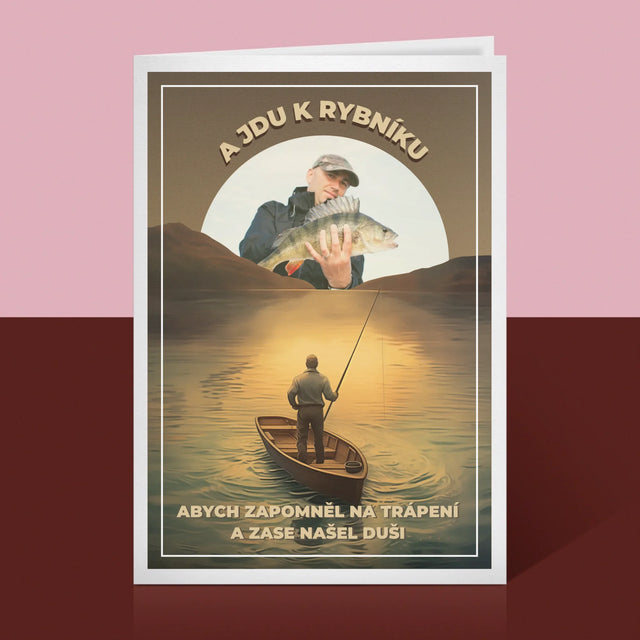 Fotka A Textem: A Jdu K Rybníku - Přání
