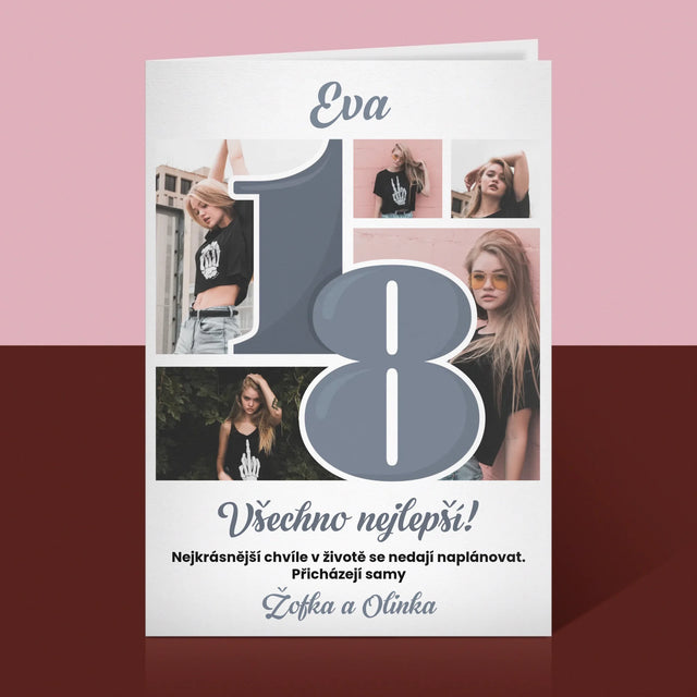 Fotokoláž: 18 Nejkrásnější Chvíle - Přání