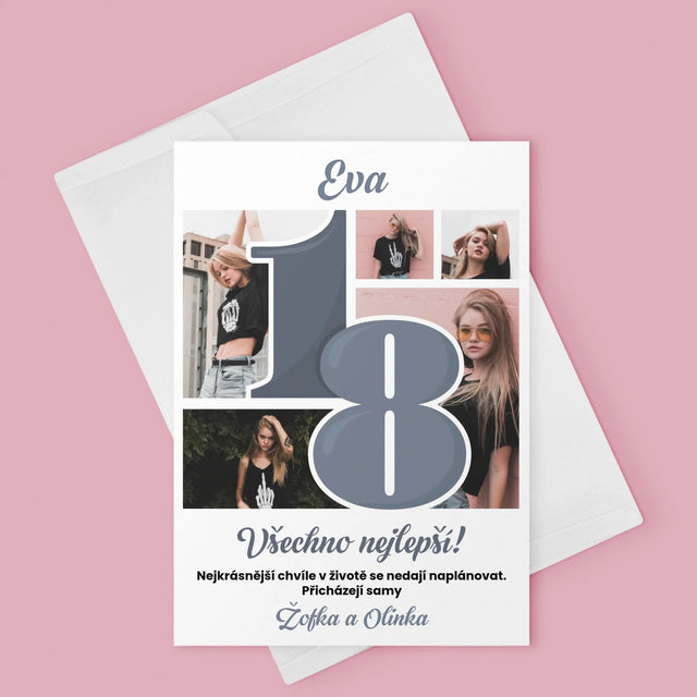 Fotokoláž: 18 Nejkrásnější Chvíle - Přání