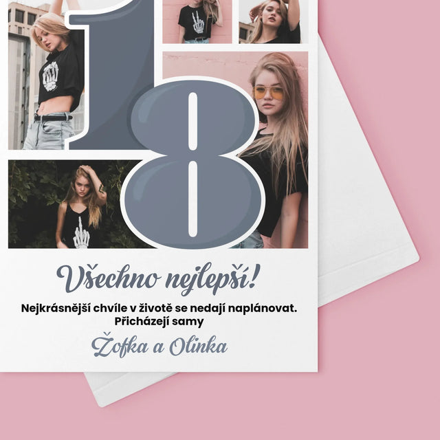 Fotokoláž: 18 Nejkrásnější Chvíle - Přání