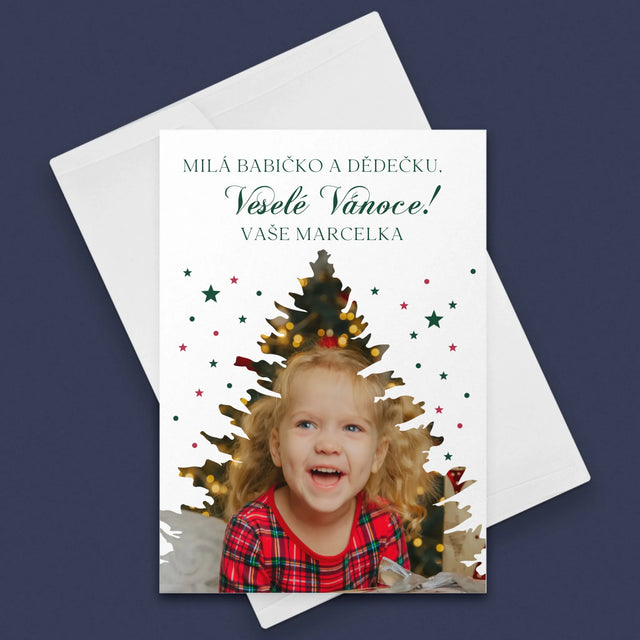 Tvar Z Fotek: Vánoční Stromeček Vánoce - Přání