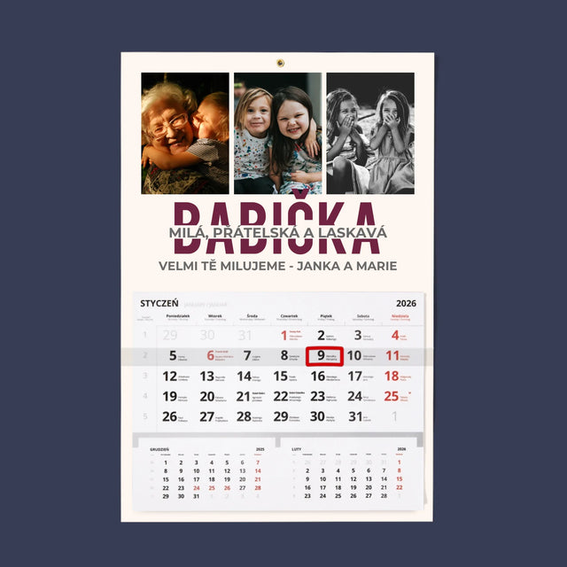 Fotokoláž: Babička - Fotokalendář