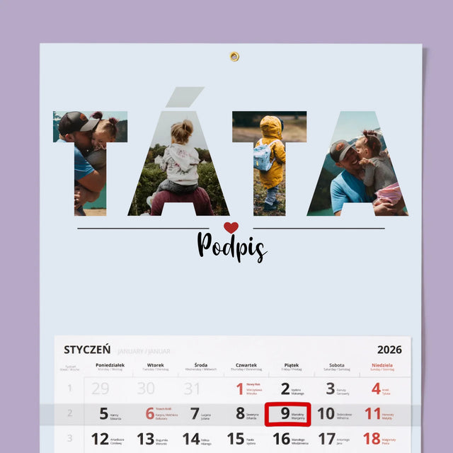 Slovo Z Fotek: Táta Z Tvých Fotek - Fotokalendář