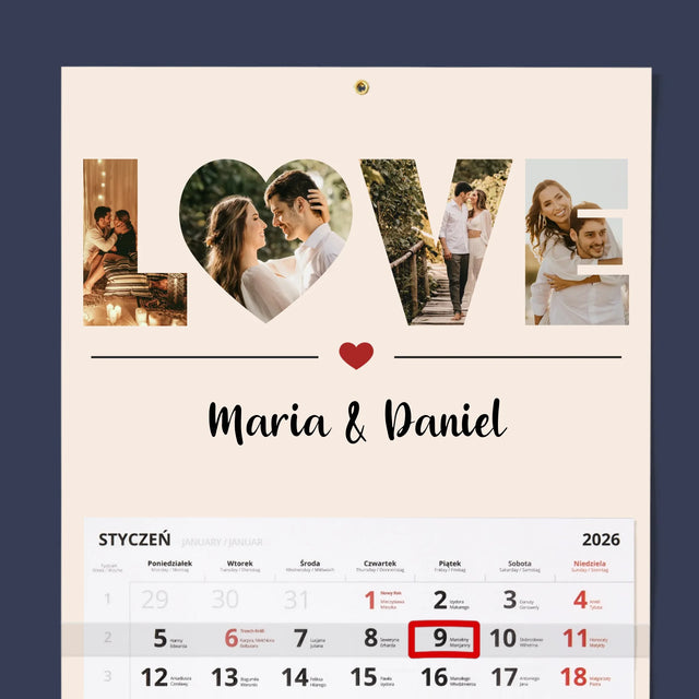 Slovo Z Fotek: Love - Fotokalendář