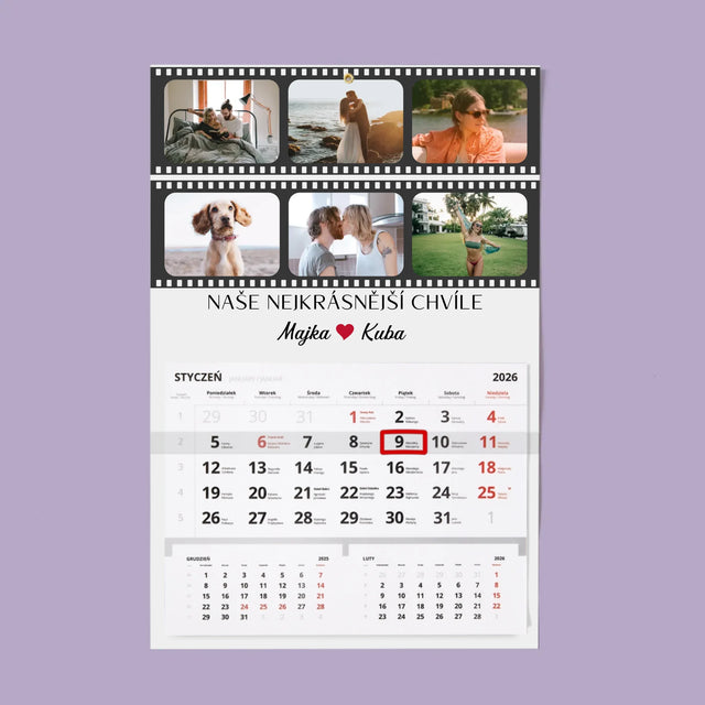 Fotokoláž: Nejkrásnější Chvíle Film - Fotokalendář
