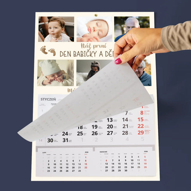 Fotokoláž: Náš První Den Babičky A Dědečka - Fotokalendář