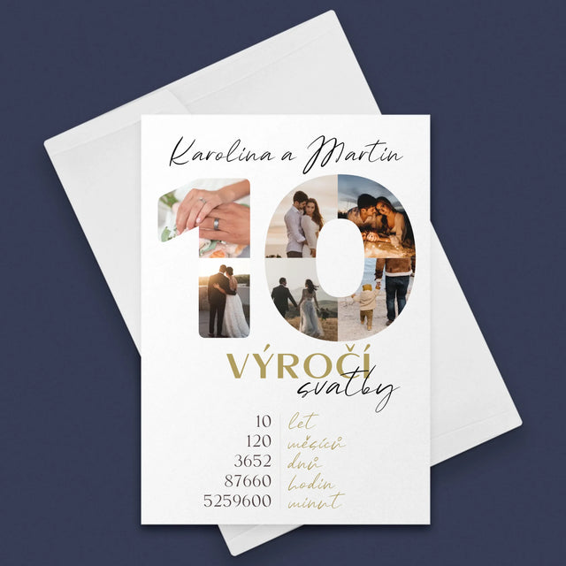 Slovo Z Fotek: 10. Výročí Svatby - Přání