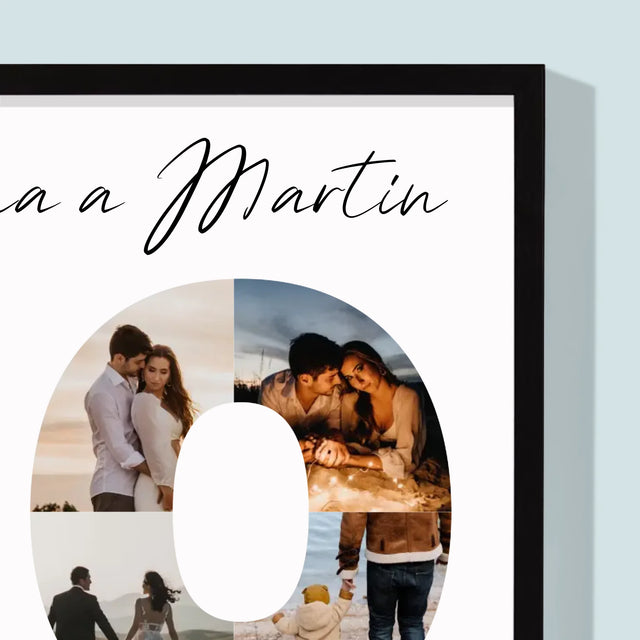 Slovo Z Fotek: 10. Výročí Svatby - Tisk V Rámečku