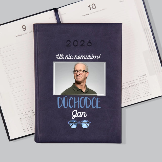 Fotka S Textem: Už Nic Nemusím! Důchodce - Diář