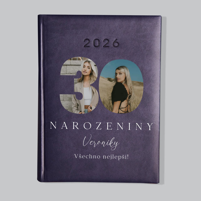 Slovo Z Fotek: 30. Narozeniny Podpis - Diář