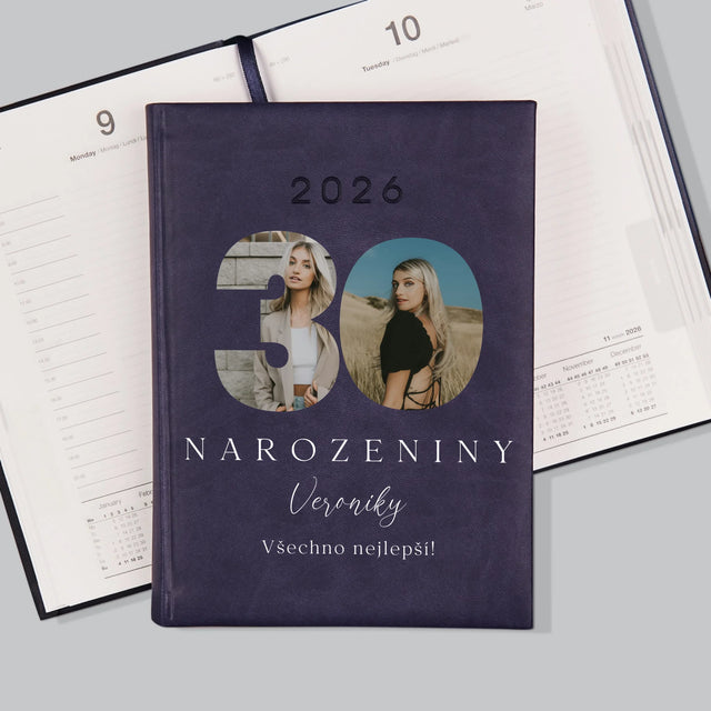 Slovo Z Fotek: 30. Narozeniny Podpis - Diář