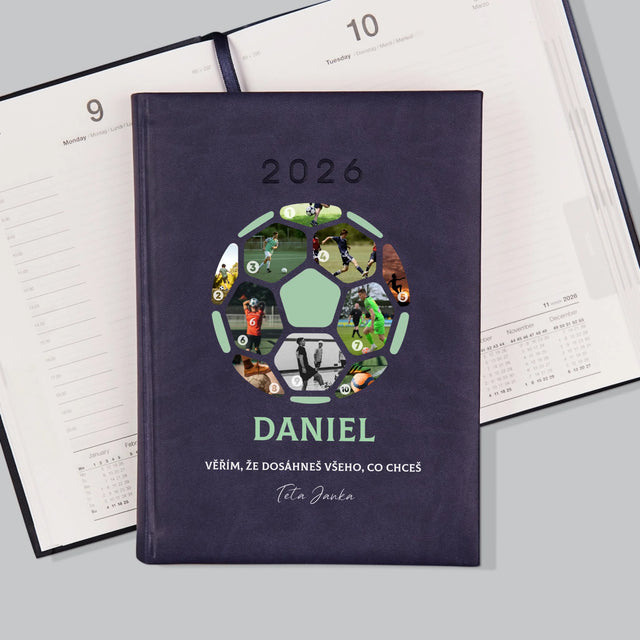 Fotokoláž: Fotbalová Fotografická Koláž - Diář