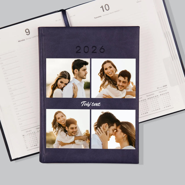 Fotokoláž: 4 Fotky A Nápis - Diář