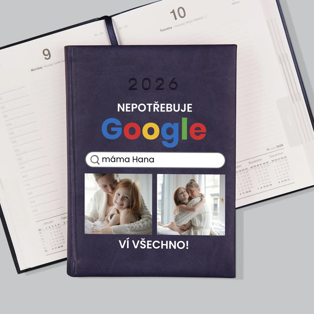 Fotokoláž: Nepotřebuji Google - Diář