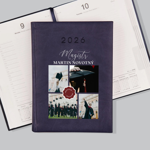 Fotokoláž: Magistr - Diář