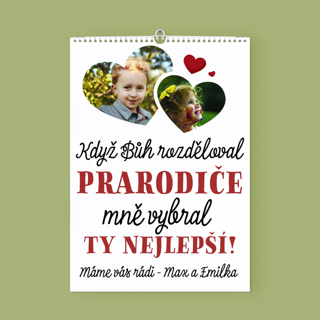 Fotokoláž: Když Bůh Rozděloval Prarodiče - Nástěnný Kalendář