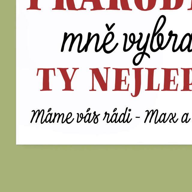 Fotokoláž: Když Bůh Rozděloval Prarodiče - Nástěnný Kalendář