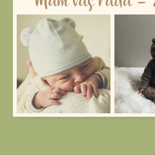 Fotokoláž: Náš První Den Babičky A Dědečka - Nástěnný Kalendář