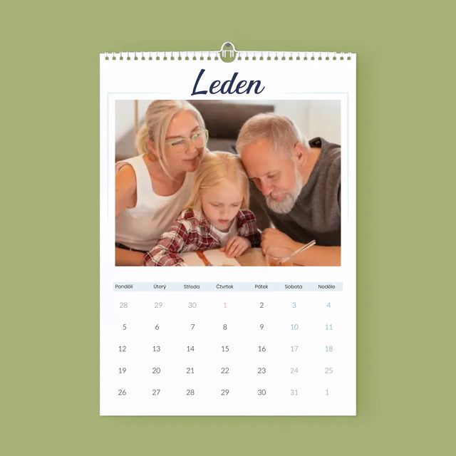 Fotokoláž: Babička A Dědeček - Nástěnný Kalendář