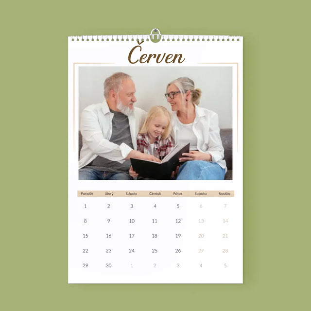 Fotokoláž: Babička A Dědeček - Nástěnný Kalendář