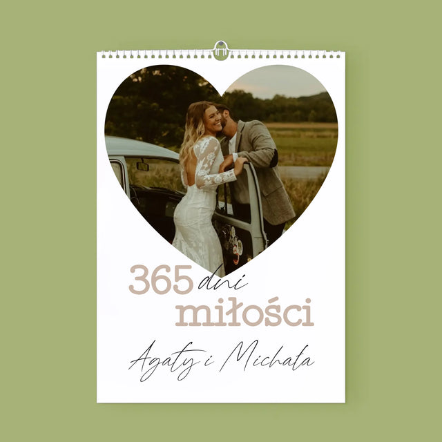 Fotka S Textem: 365 Dní Lásky - Nástěnný Kalendář