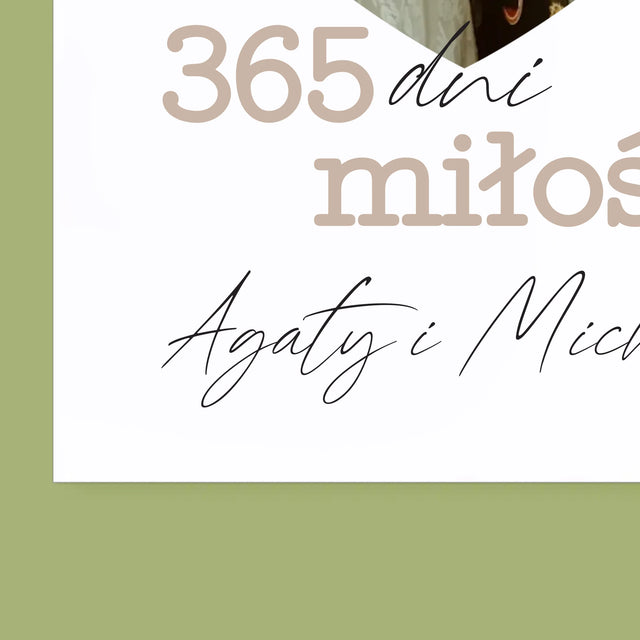 Fotka S Textem: 365 Dní Lásky - Nástěnný Kalendář