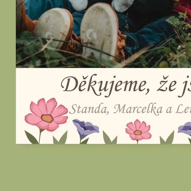 Fotka S Textem: Suvenýr Pro Prarodiče - Nástěnný Kalendář