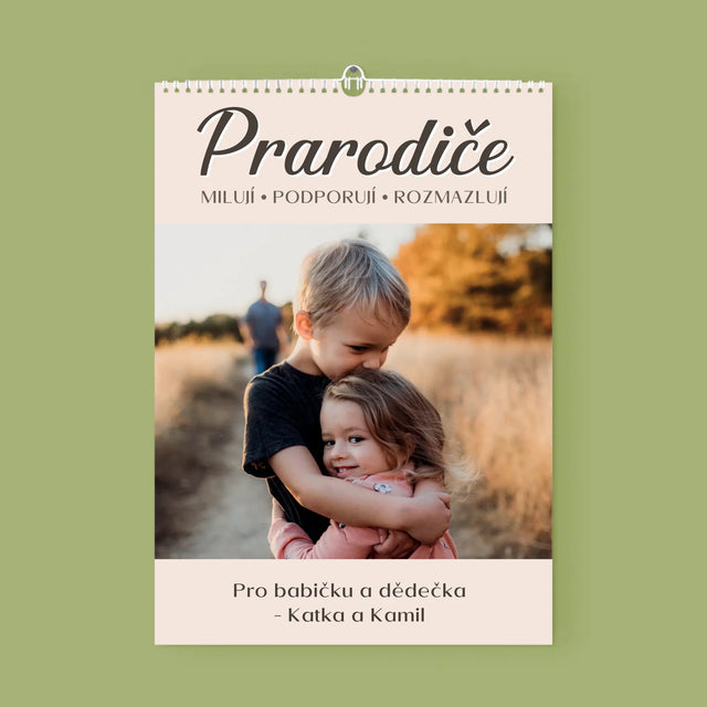 Fotokoláž: Milovaní Prarodiče - Nástěnný Kalendář