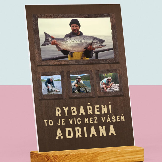 Fotokoláž: Rybaření - Tisk Na Akrylovém Skle