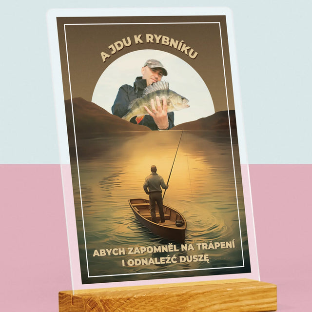 Fotka S Textem: A Jdu K Rybníku - Tisk Na Akrylovém Skle