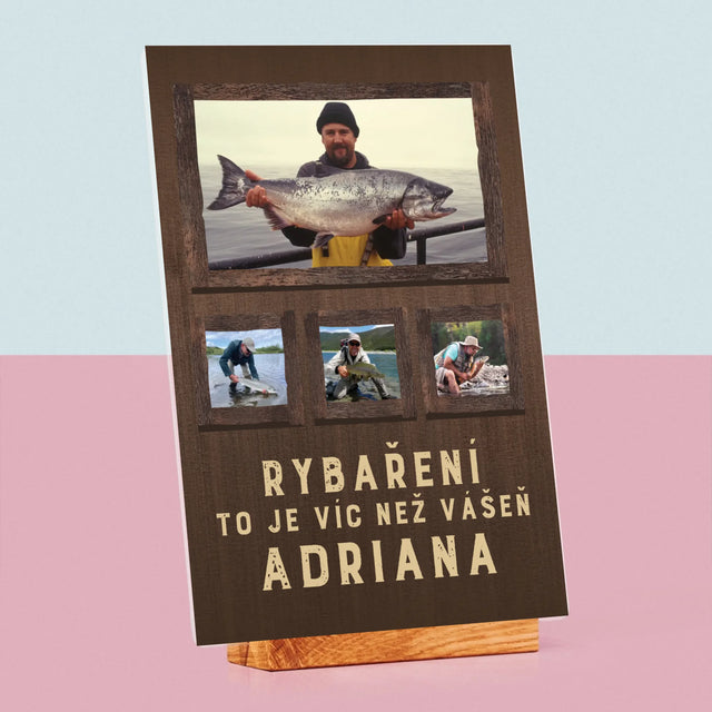 Fotokoláž: Rybaření - Tisk Na Akrylovém Skle