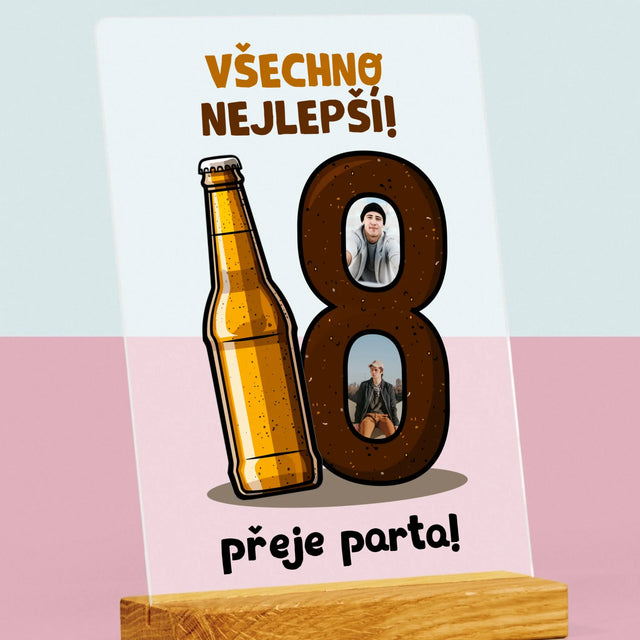 Fotokoláž: 18 Pivo - Tisk Na Akrylovém Skle