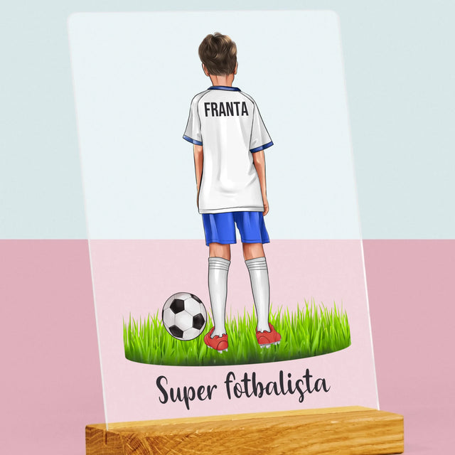 Designér Postav: Malý Fotbalista - Tisk Na Akrylovém Skle